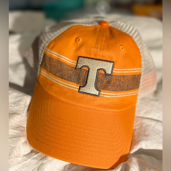 Orange Trucker Hat with T Logo - Picture 1 of 3